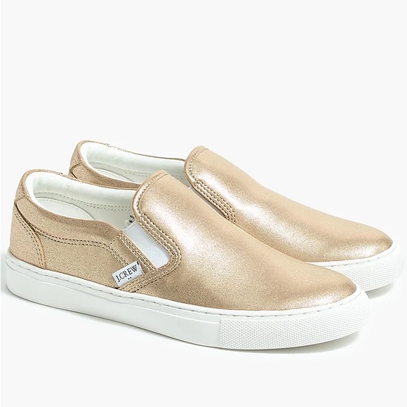 J. Crew Shoes - NWT J. Crew Factory Metallic Road Trip Slip-on
Sneakers